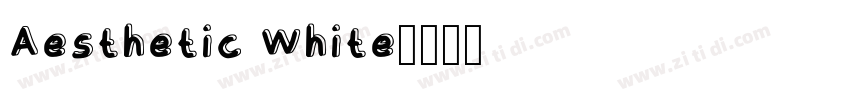 Aesthetic White字体转换